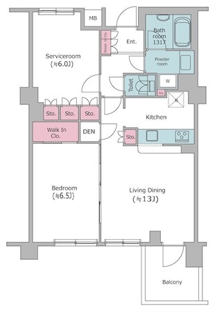 レジディア文京音羽の物件間取画像